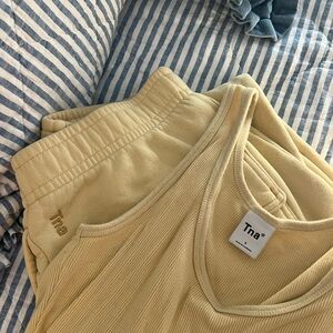 TNA Cozy Yellow Sweatpants